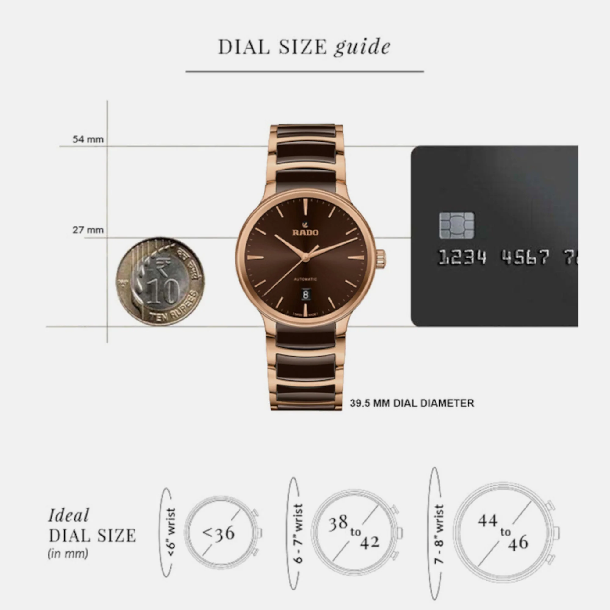 Centrix Unisex Automatic Brown Dial Analog Stainless Steel Watch R30017302 - Image 4