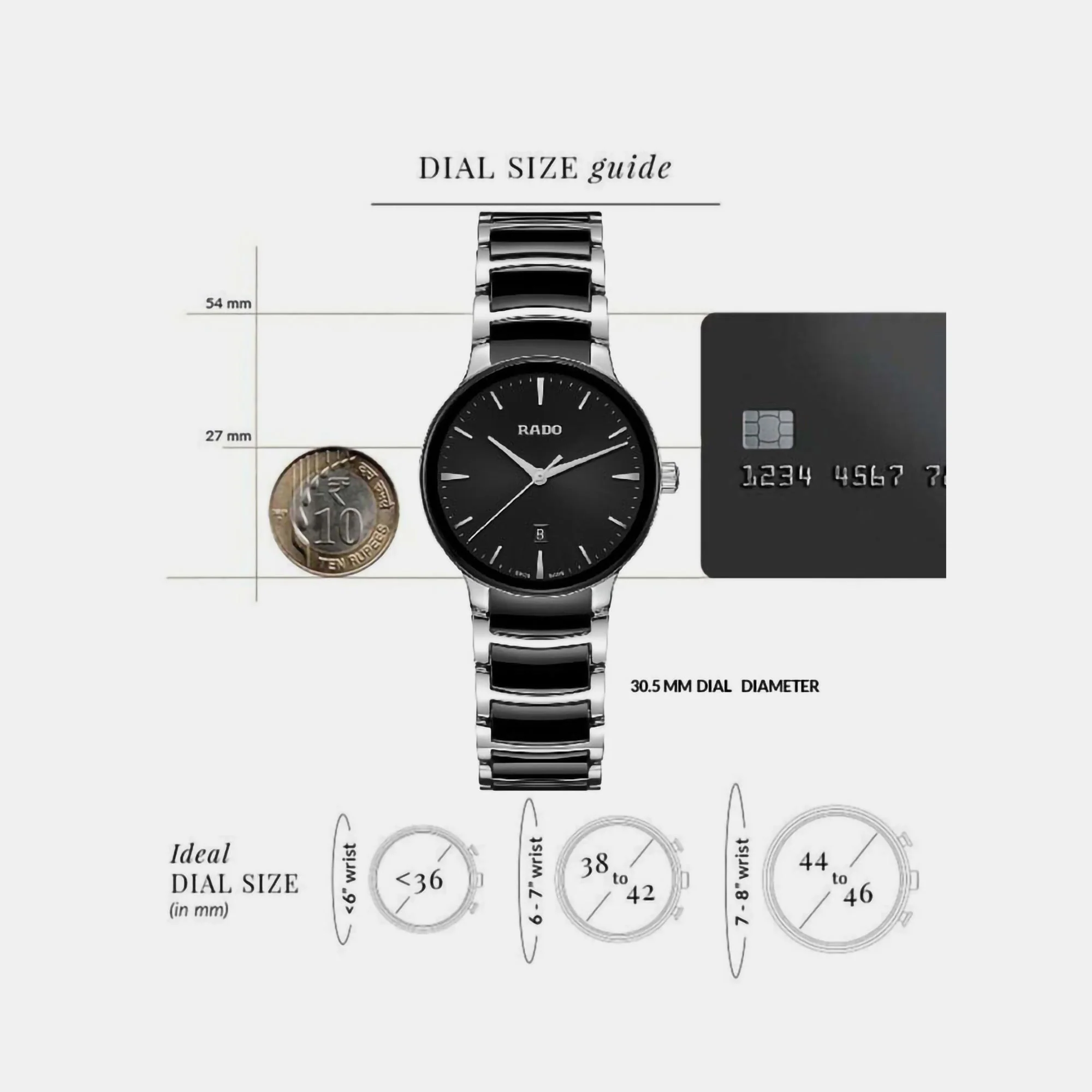 Centrix Women Quartz Black Dial Chronograph Ceramic Watch R30026152 - Image 5