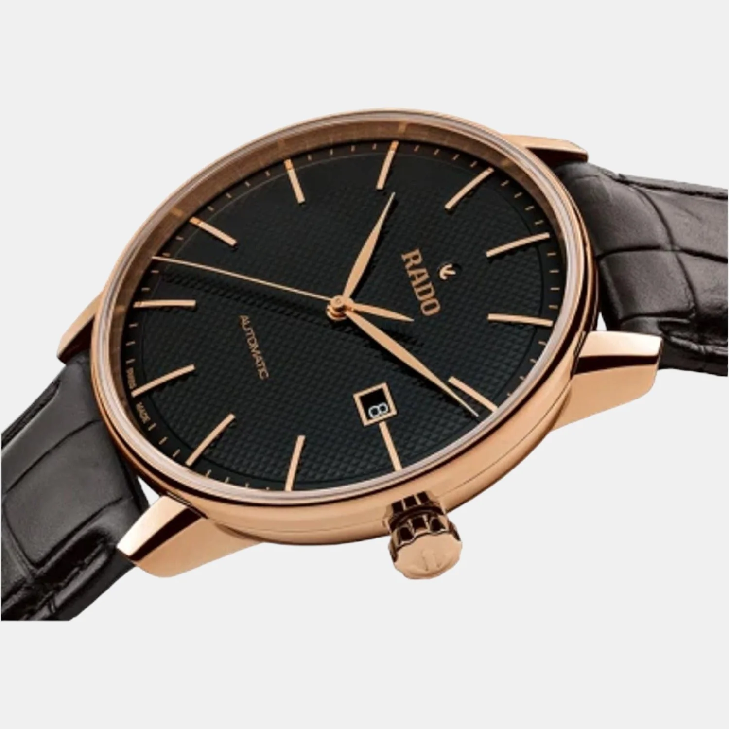 Coupole Men Automatic Black Dial Analog Leather Watch R22877165 - Image 2
