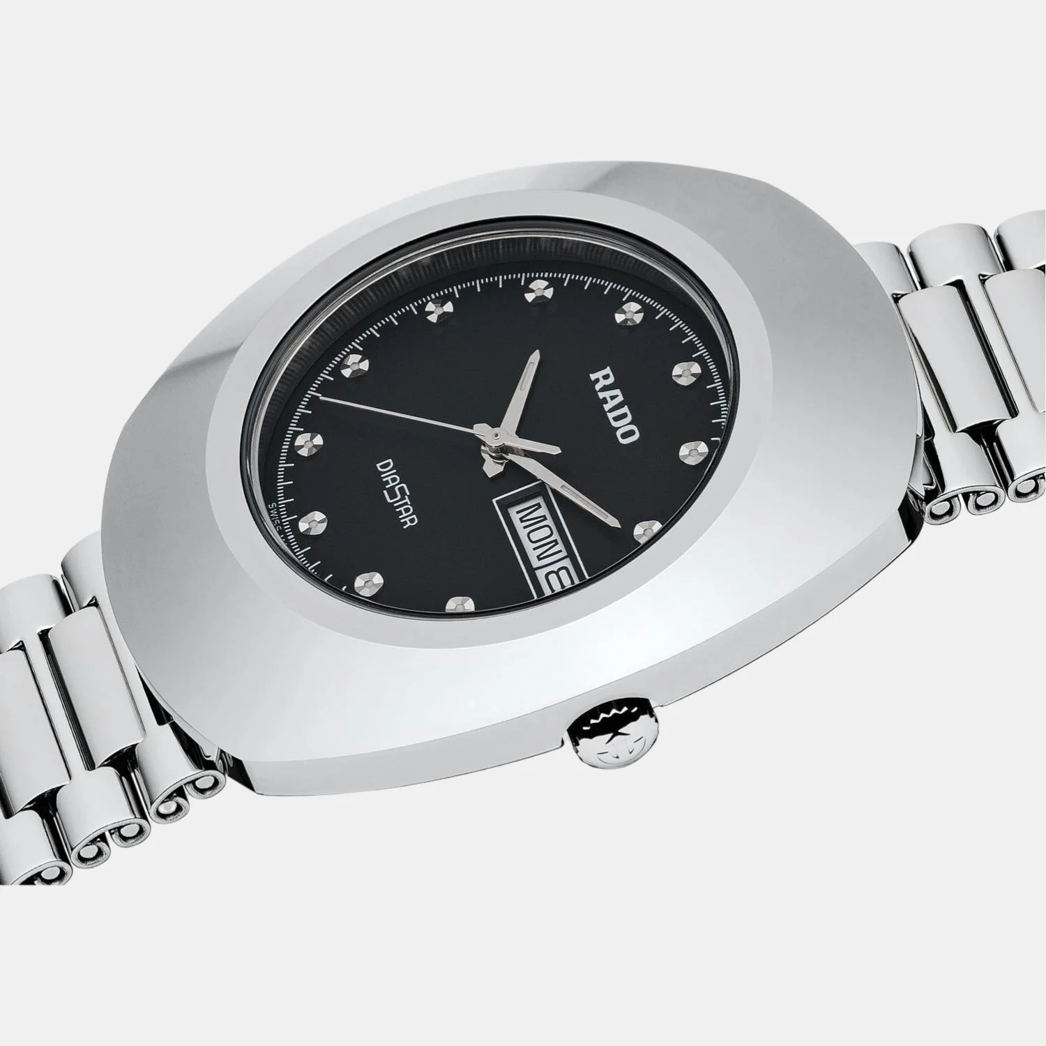 Diastar Men Quartz Black Dial Analog Stainless Steel Watch R12391153 - Image 2