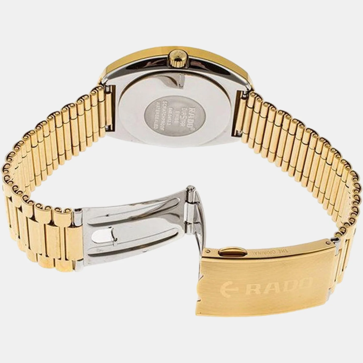 Diastar Men Quartz Gold Dial Analog Stainless Steel Watch R12413313 - Image 2