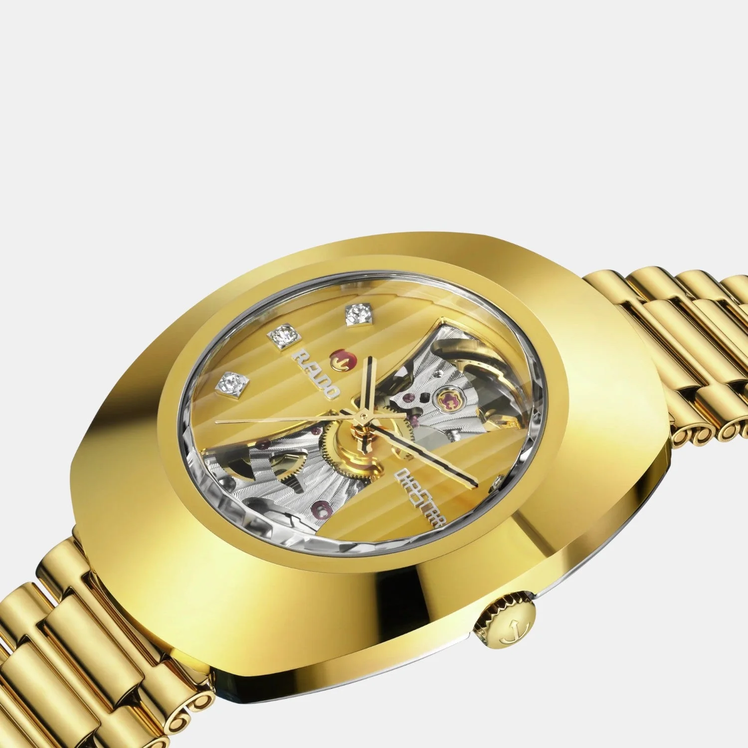 Diastar Unisex Automatic Yellow Dial Analog Stainless Steel Watch R12064263 - Image 2