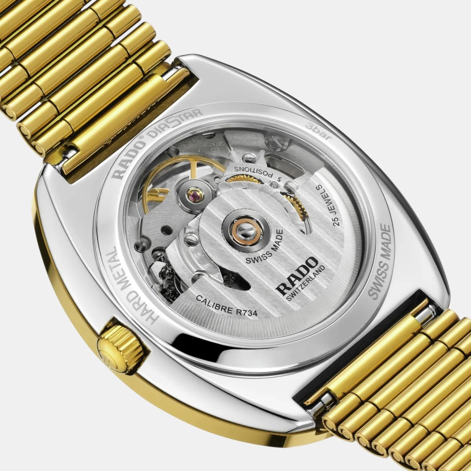 Diastar Unisex Automatic Yellow Dial Analog Stainless Steel Watch R12064263 - Image 3
