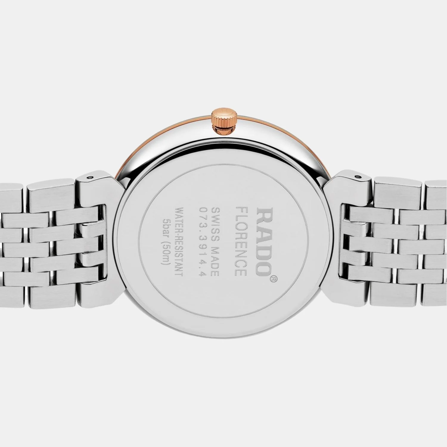 Florence Unisex Quartz White Dial Analog Stainless Steel Watch R48912723 - Image 3