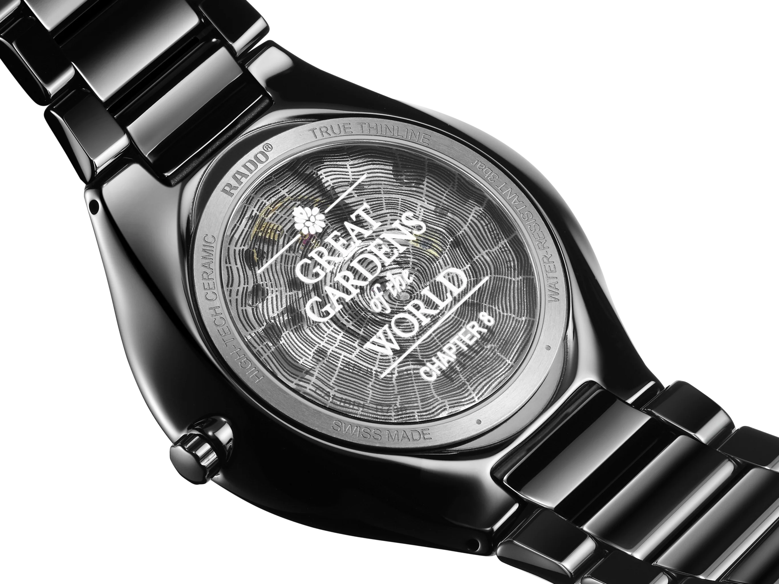 Rado True Round Thinline X Great Gardens of the World Black Dial Unisex 40mm - Image 3