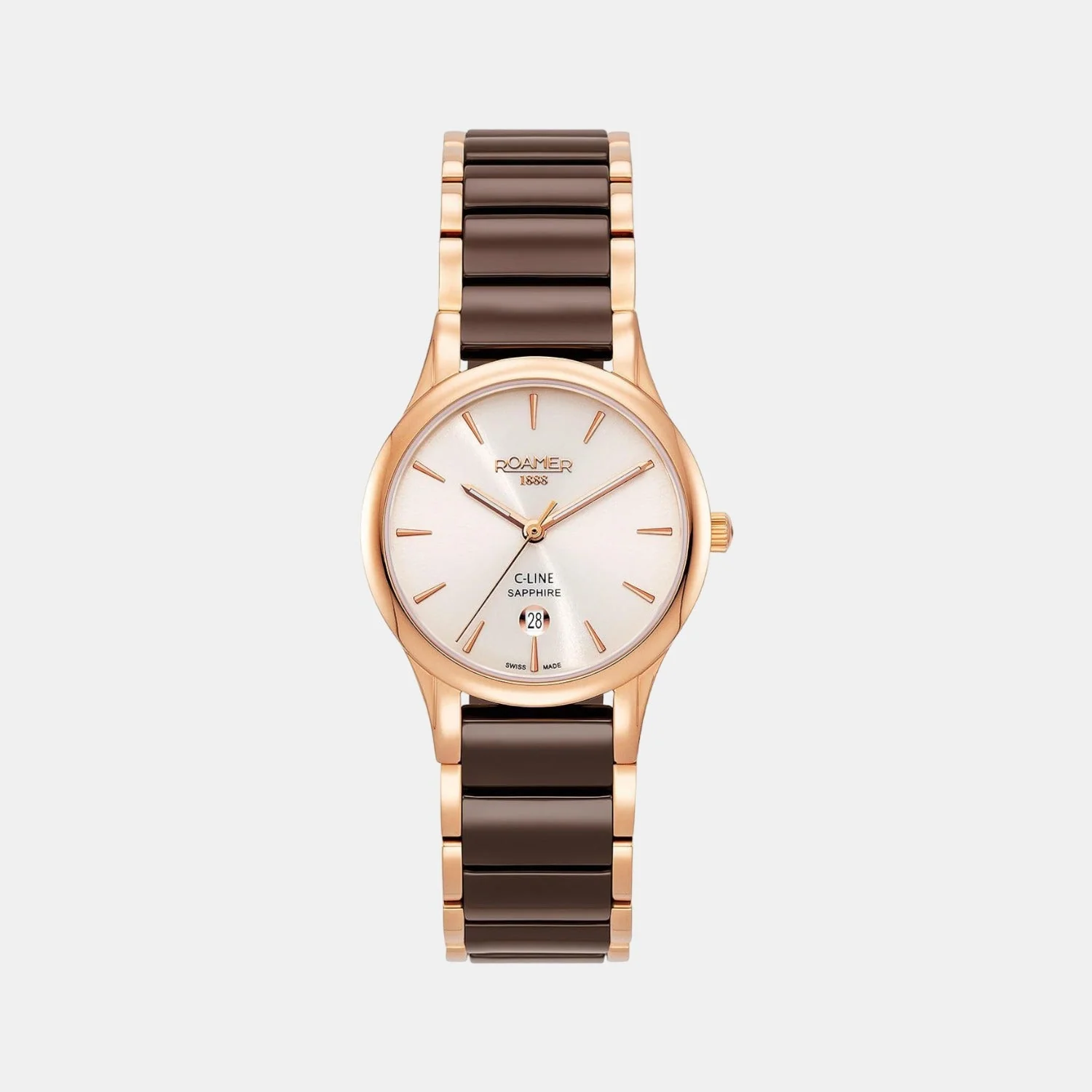 C-Line Women Quartz Beige Dial Analog Stainless Steel Watch 658844 49 35 63