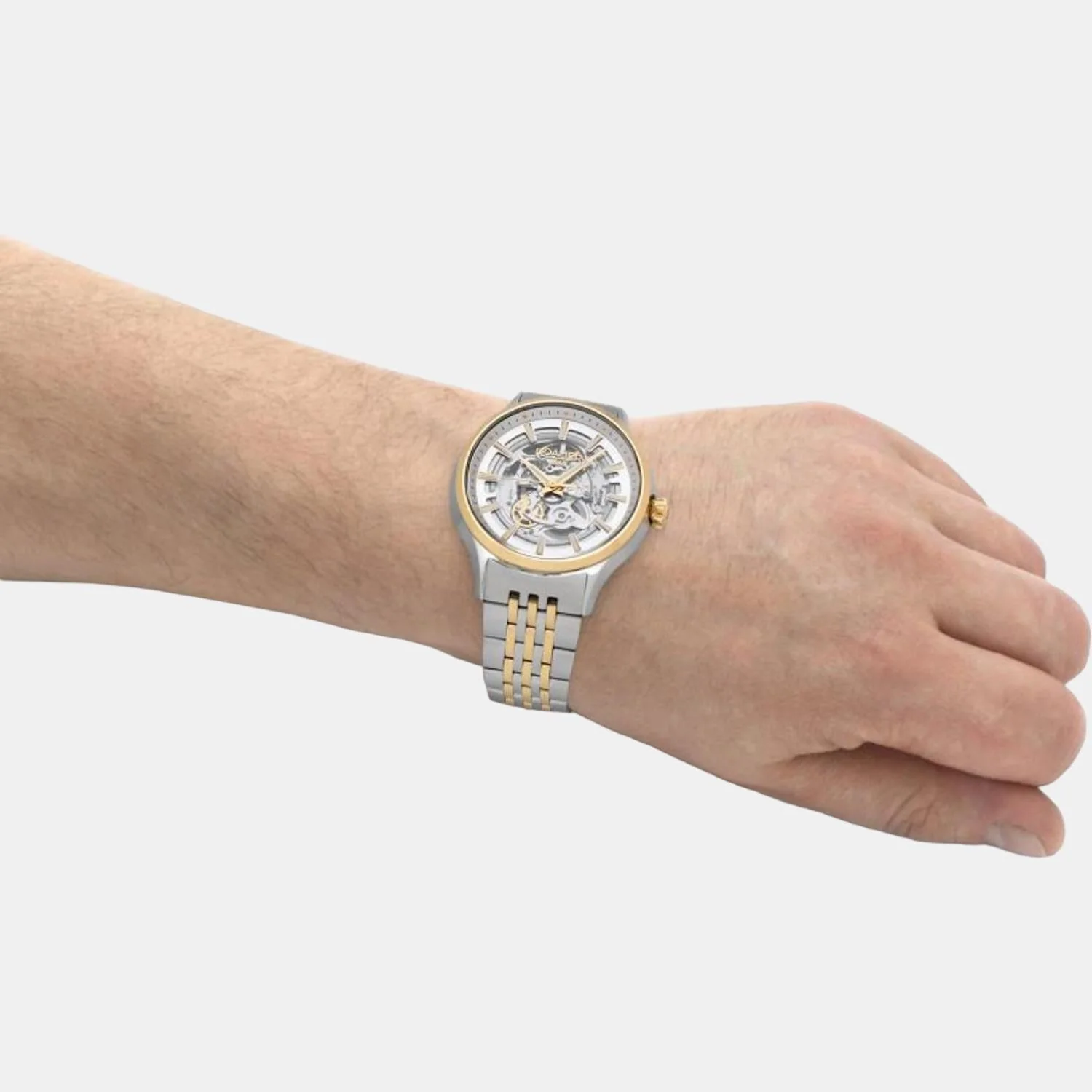 Competence Skeleton Men Automatic White Dial Analog Stainless Steel Watch 101663 47 15 10N - Image 7