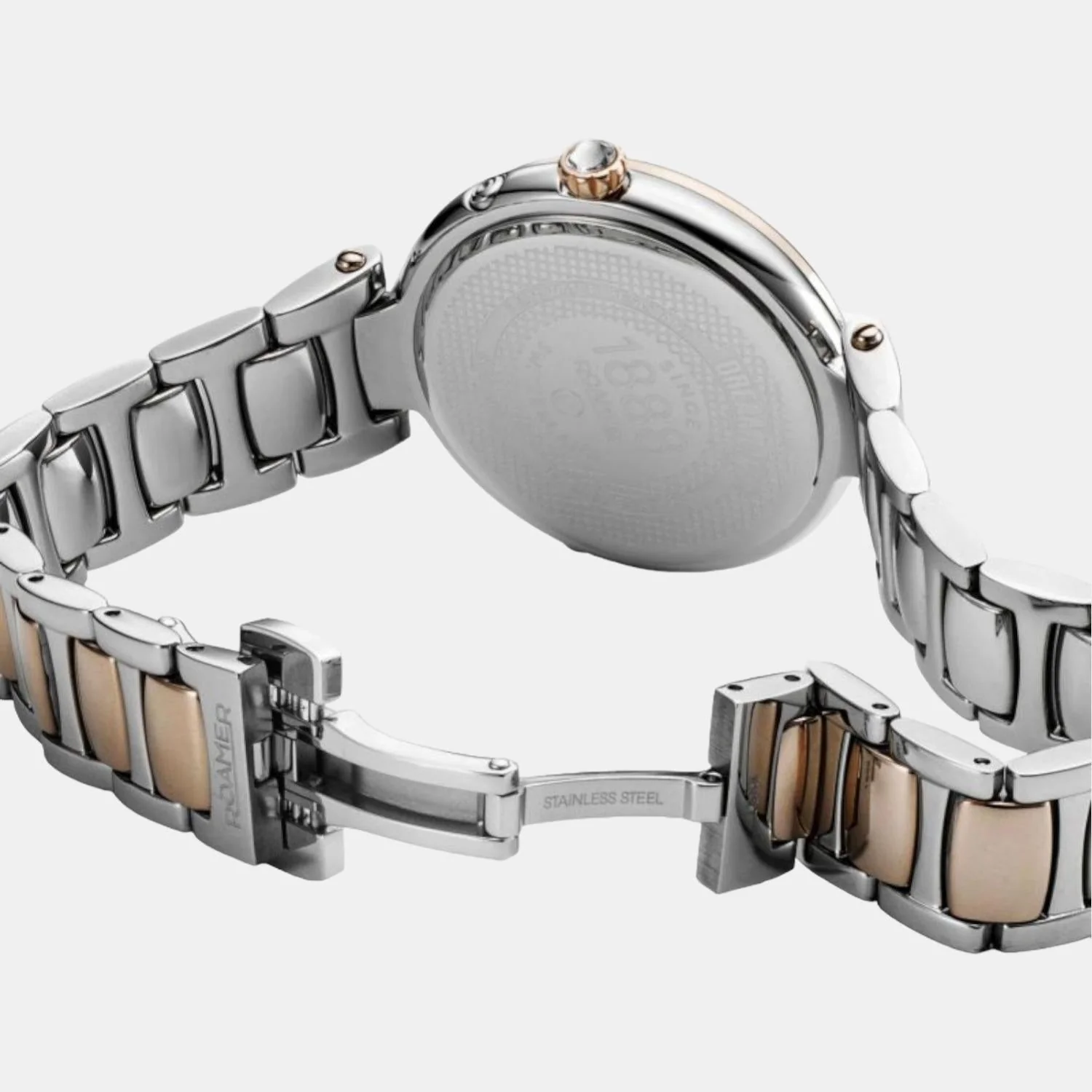 Dreamline Moonphase Women Quartz Rose Gold Dial Analog Stainless Steel Watch 858801 49 38 50 - Image 4