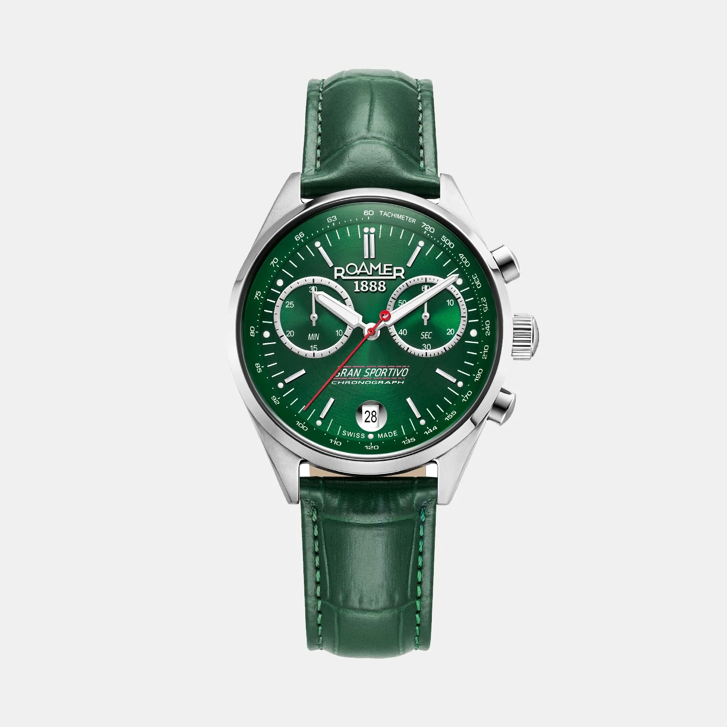 Gran Sportivo Men Quartz Green Sunray Dial Chronograph Stainless Steel Watch 978818 41 75 20 - Image 2