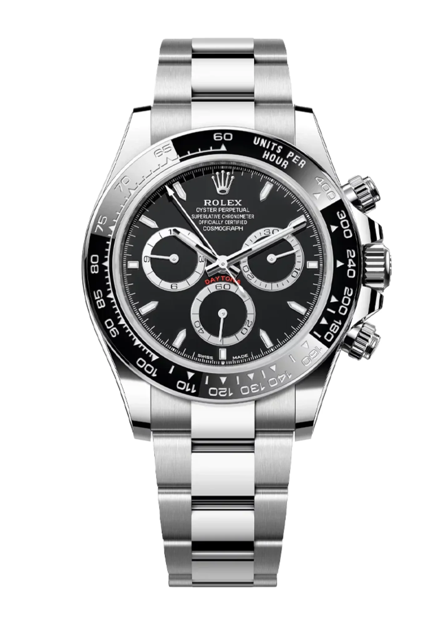 Rolex Cosmograph Daytona Steel Black Dial 126500LN