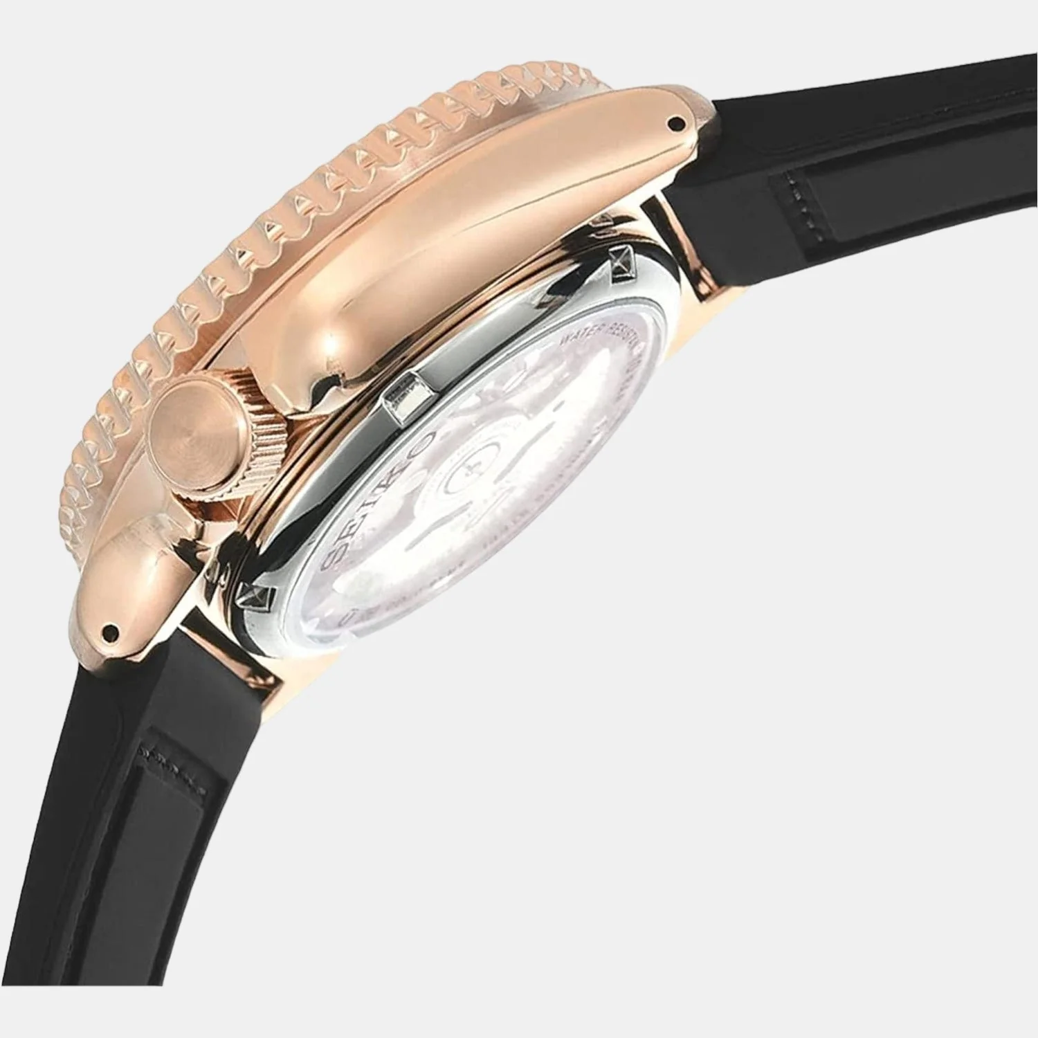 5 Sports Men Automatic Black Dial Analog Leather Watch SRPD76K1 - Image 3