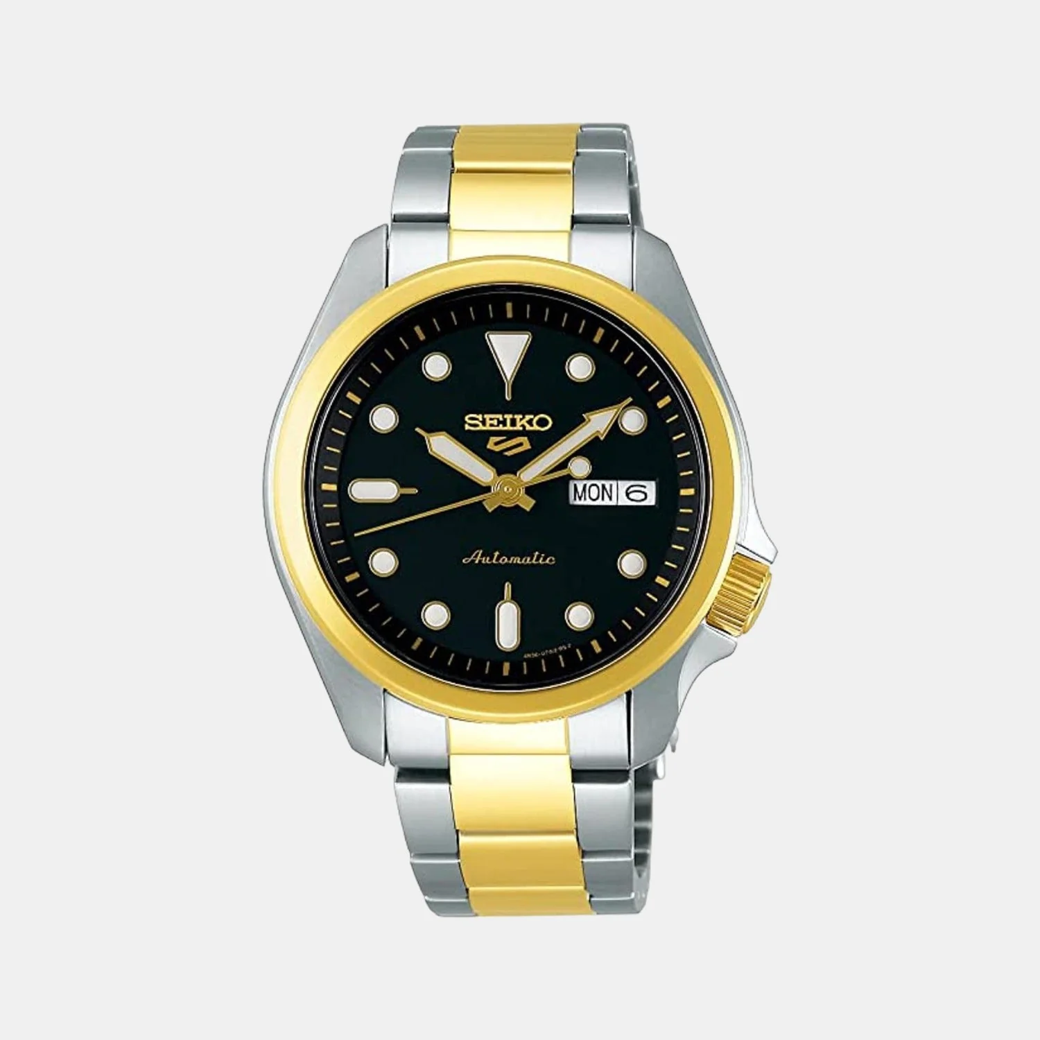 5 Sports Men Automatic Black Dial Analog Stainless Steel Watch SRPE60K1
