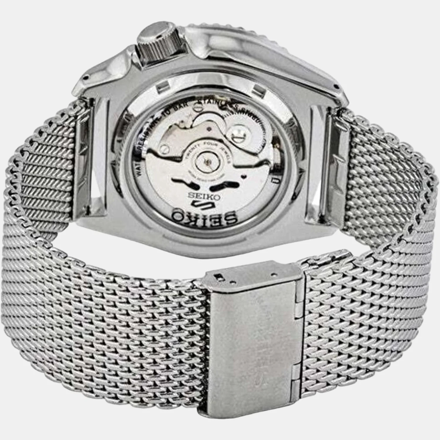 5 Sports Men Automatic Green Dial Analog Stainless Steel Watch SRPD73K1 - Image 3