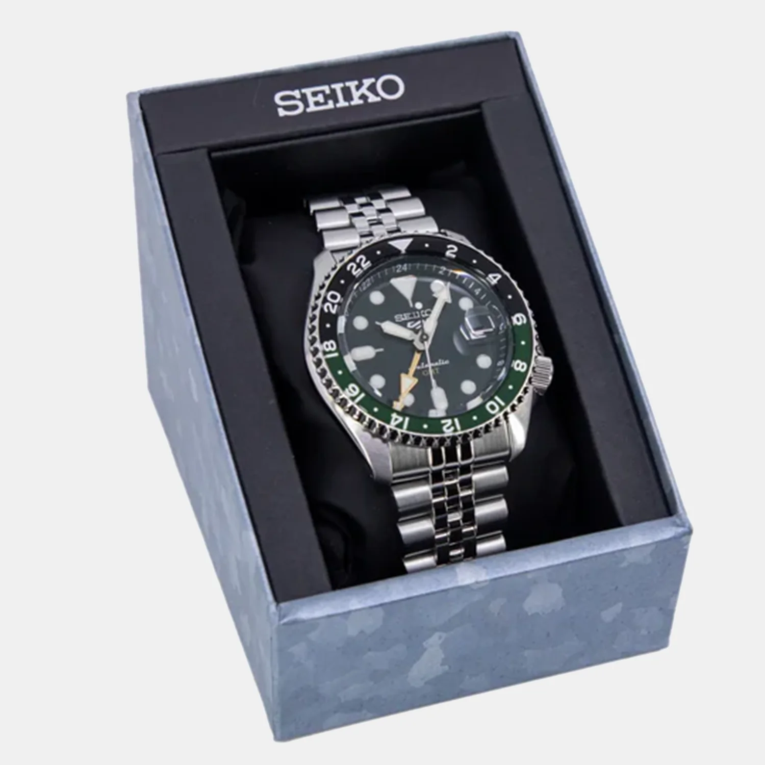 5 Sports Men Automatic Green Dial Analog Stainless Steel Watch SSK035K1 - Image 5