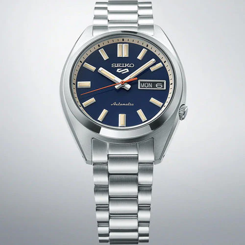 Seiko 5 Sports SNXS Rinse Blue Classic Sports Day Date Blue Dial 37.4mm Men SRPK87K1 - Image 2