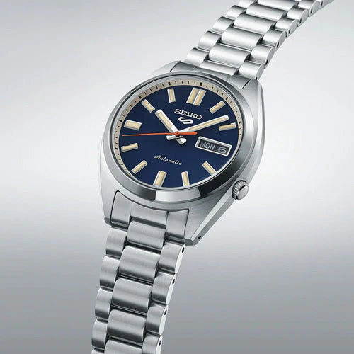 Seiko 5 Sports SNXS Rinse Blue Classic Sports Day Date Blue Dial 37.4mm Men SRPK87K1 - Image 3