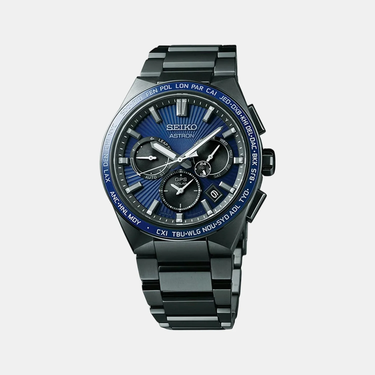 Astron Men Solar Blue Dial Chronograph Limited Edition Watch SSH121J1