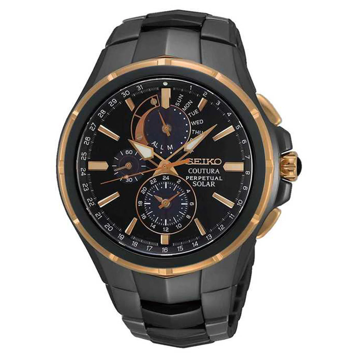 Seiko Coutura Black Dial Men 44mm - Image 4
