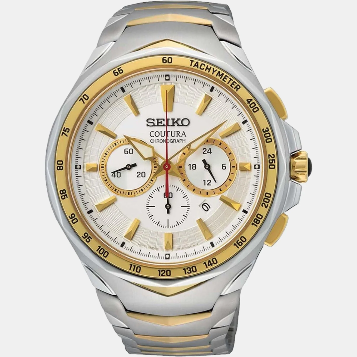 Coutura Men Quartz White Dial Chronograph Stainless Steel Watch SRWZ24P9 - Image 2