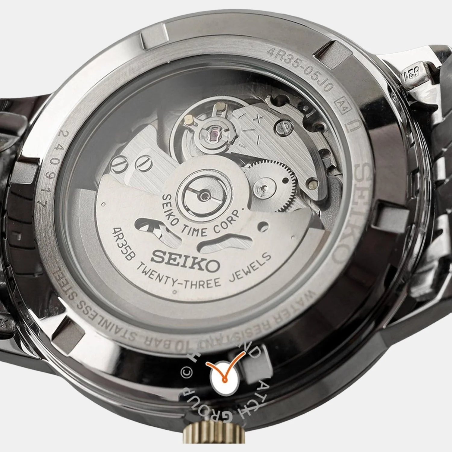 Dress Men Automatic White Dial Analog Stainless Steel Watch SRPH92K1 - Image 3