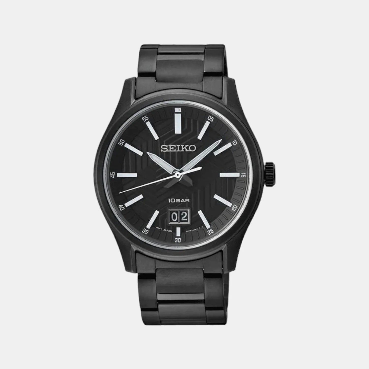 Dress Men Quartz Black Dial Analog Stainless Steel Watch SUR515P1