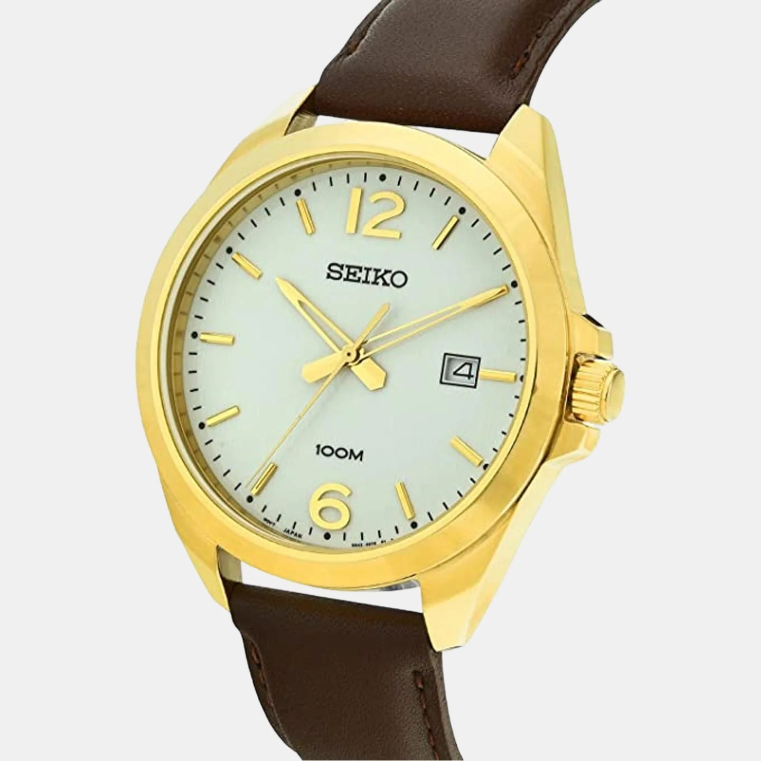Dress Men Quartz White Dial Analog Leather Watch SUR216P1 - Image 2