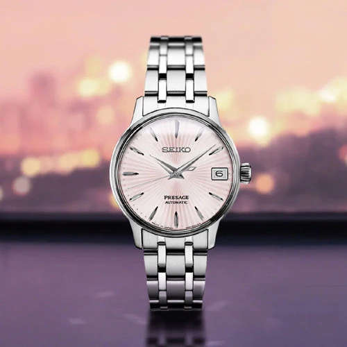 Seiko Presage Cocktail Time 'Cosmopolitan' Pink Dial 33.8mm Women SRP839J1 - Image 2