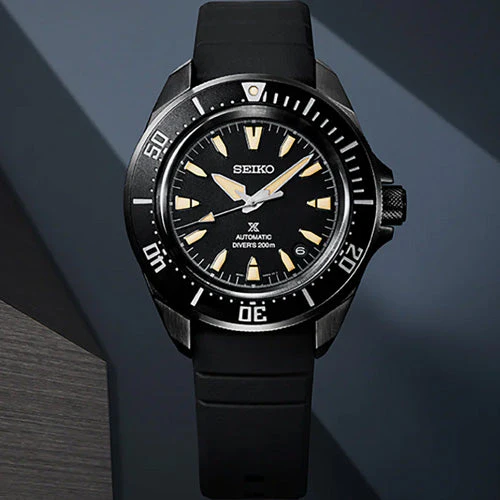Seiko Prospex 4R Full black ‘Shog-urai’ Diver's Date Black Dial 41.7mm Men SRPL15K1 - Image 4