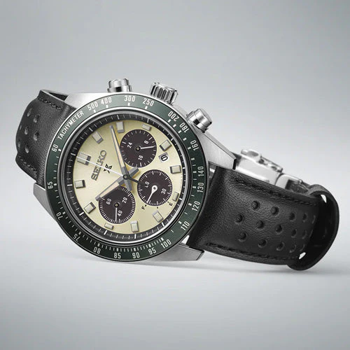 Seiko Prospex ‘Racing Sports’ Solar Speedtimer Chronograph Cream Dial Men 41.4mm SSC943P1 - Image 3