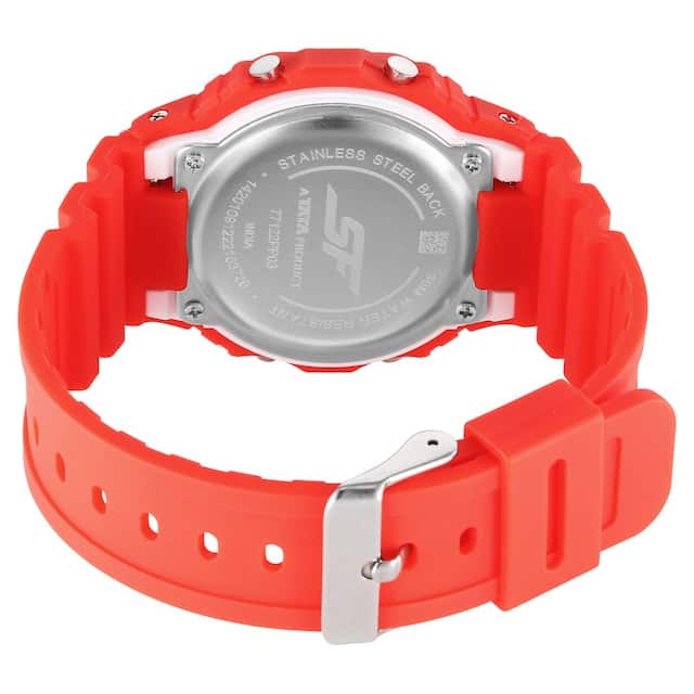 Hexa Red Digital Dial Polyurethane Strap - Image 3