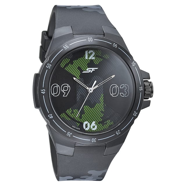 SF Turbo Black & Green Dial Plastic Strap - Image 4
