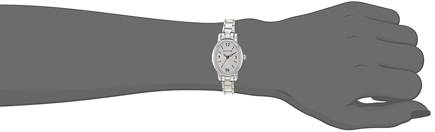 Sonata Silver Dial & Silver Stainless Steel Strap - Image 3