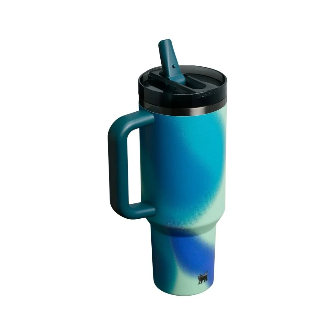 Stanley New Frequency Quencher ProTour Flip Straw Tumbler | 40 OZ Coastal Teal Motion - Image 2