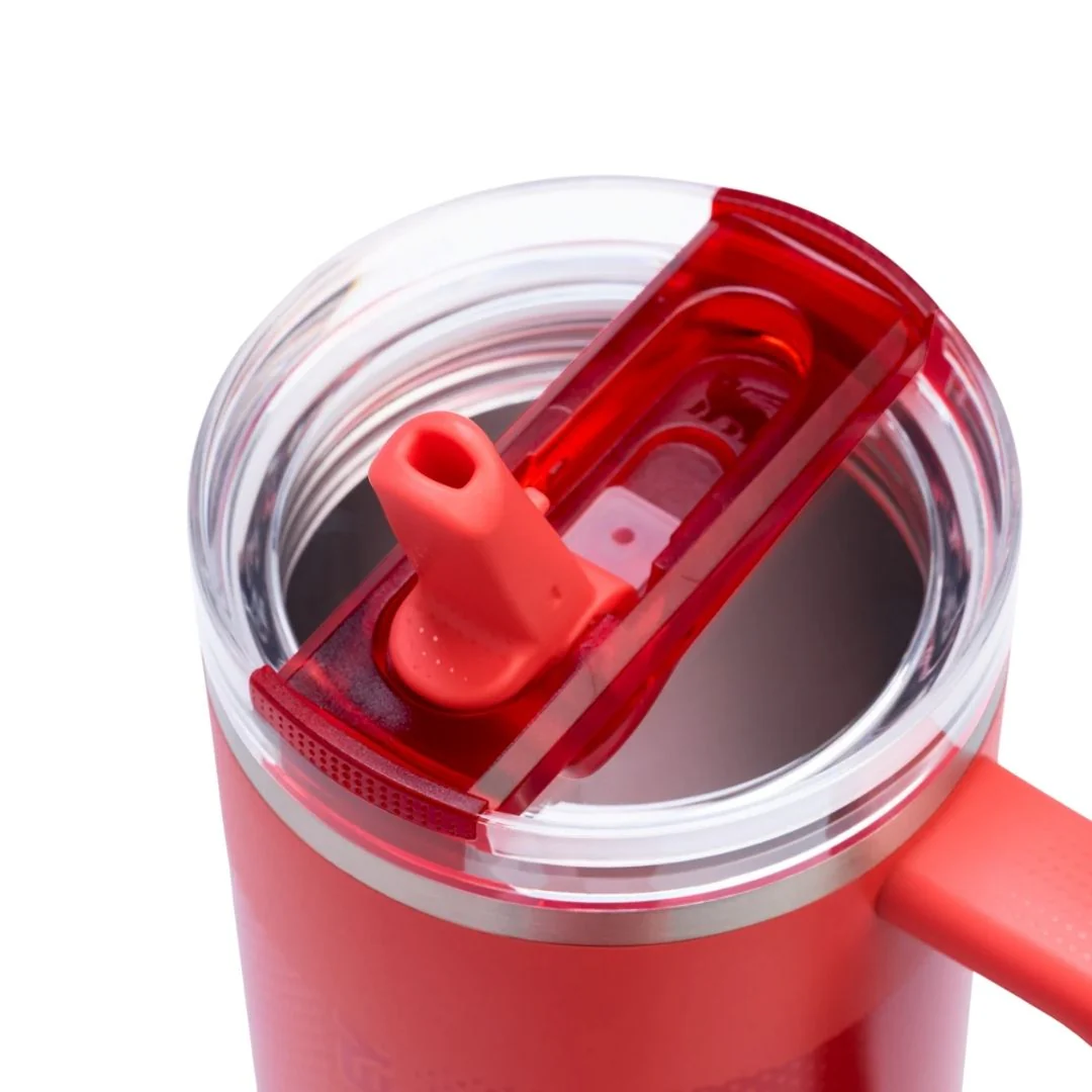 Stanley Quencher ProTour Flip Straw Tumbler | 40 OZ Hot Coral Fade - Image 3