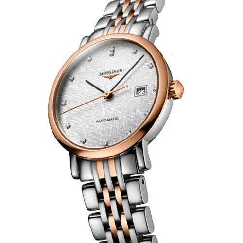 Longines Elegant Collection Striped Silver Dial Women 29mm - Image 3