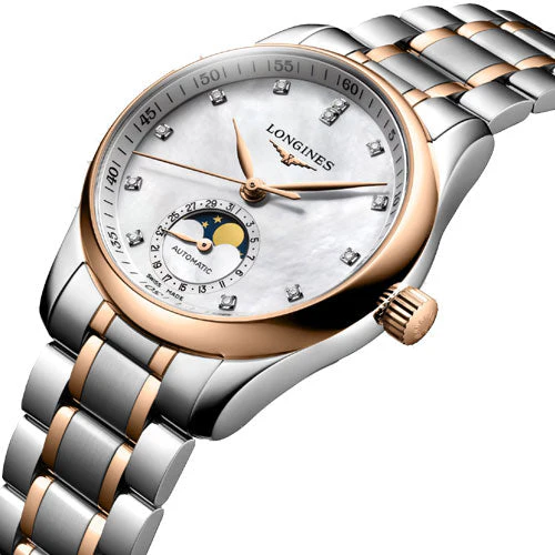 Longines Master Collection White Mother-Of-Pearl Dial Women 34mm