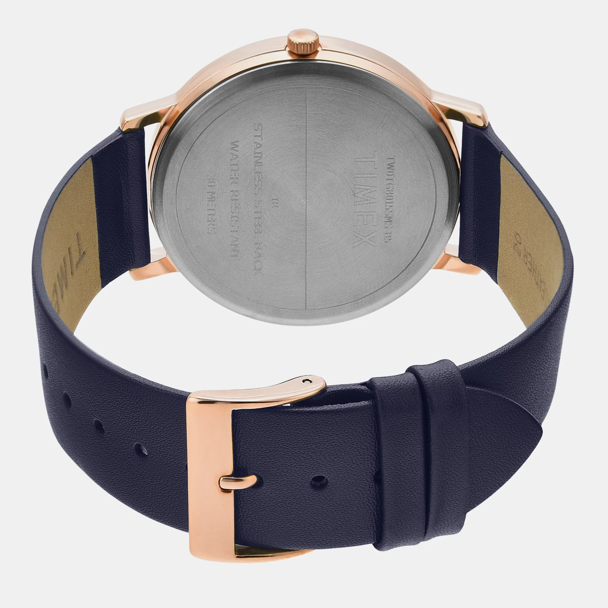 Classics Men Quartz Blue Dial Analog Leather Watch TW0TG8015 - Image 5