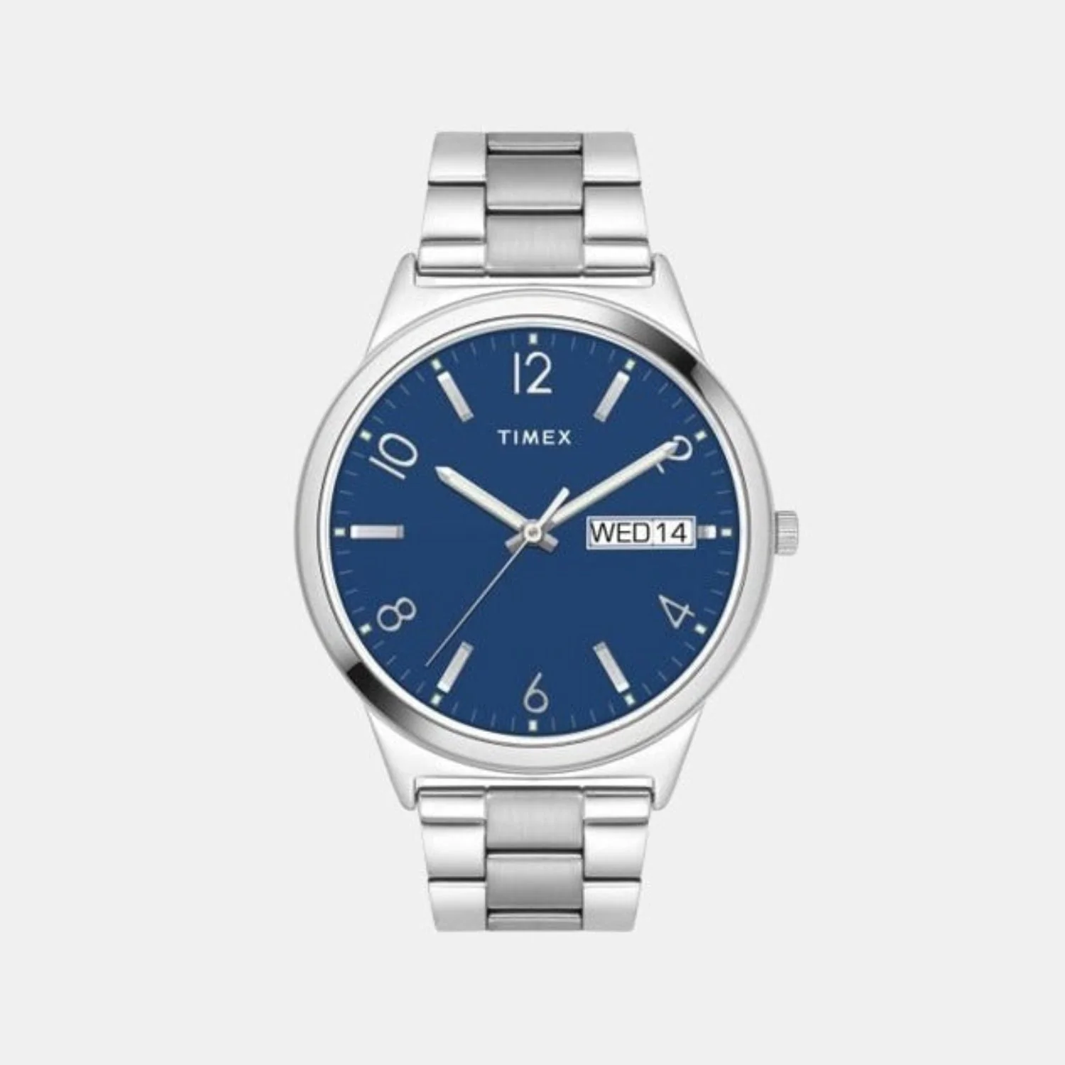 Classics Men Quartz Blue Dial Analog Stainless Steel Watch TWTG10003