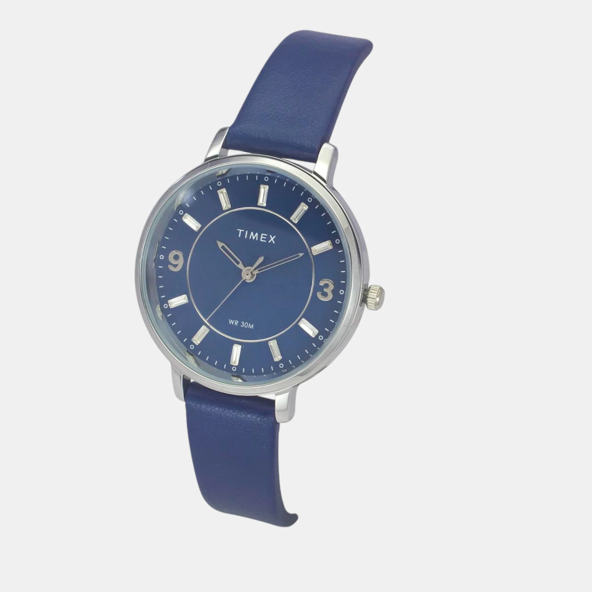 Classics Women Quartz Blue Dial Analog Leather Watch TWEL15818 - Image 2