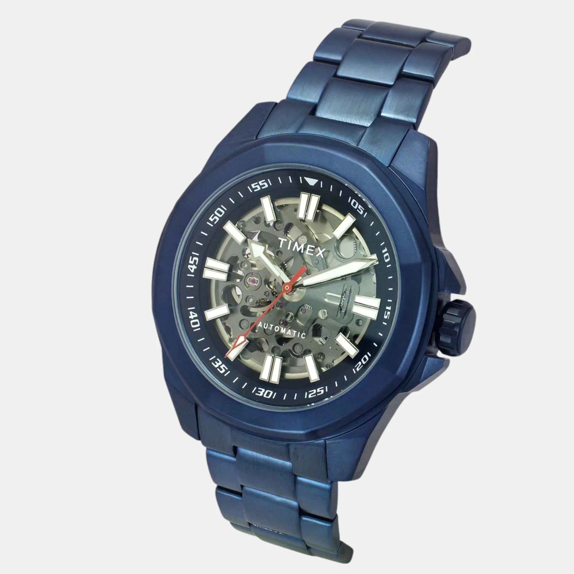 E Class Men Automatic Blue Dial Analog Stainless Steel Watch TWEG24104 - Image 2