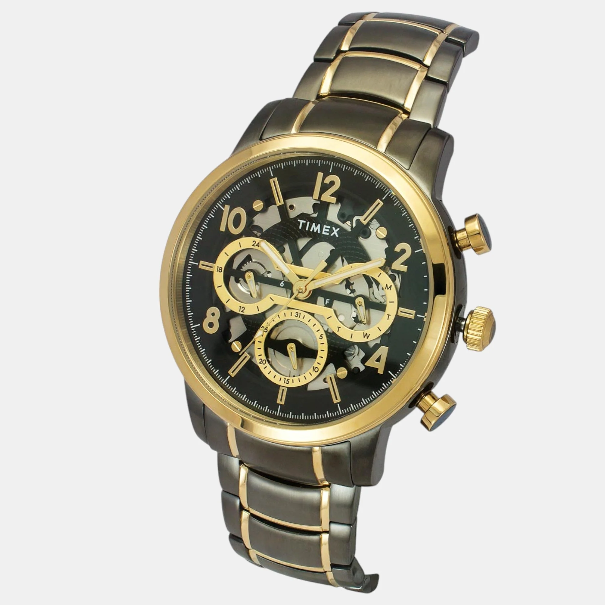 E Class Men Quartz Black Dial Multi-Function Stainless Steel Watch TWEG20208 - Image 2