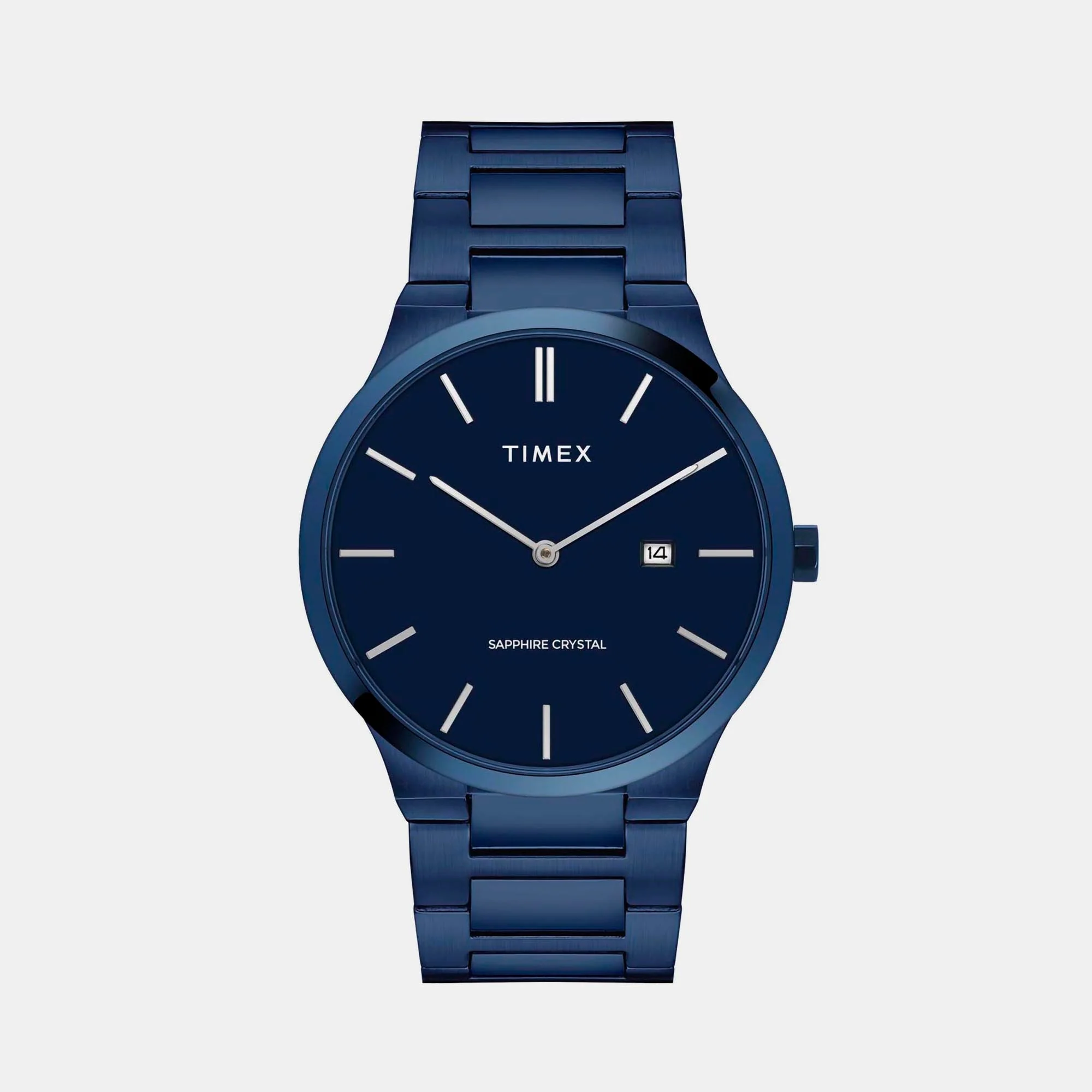 E Class Men Quartz Blue Dial Analog Stainless Steel Watch TWEG23602