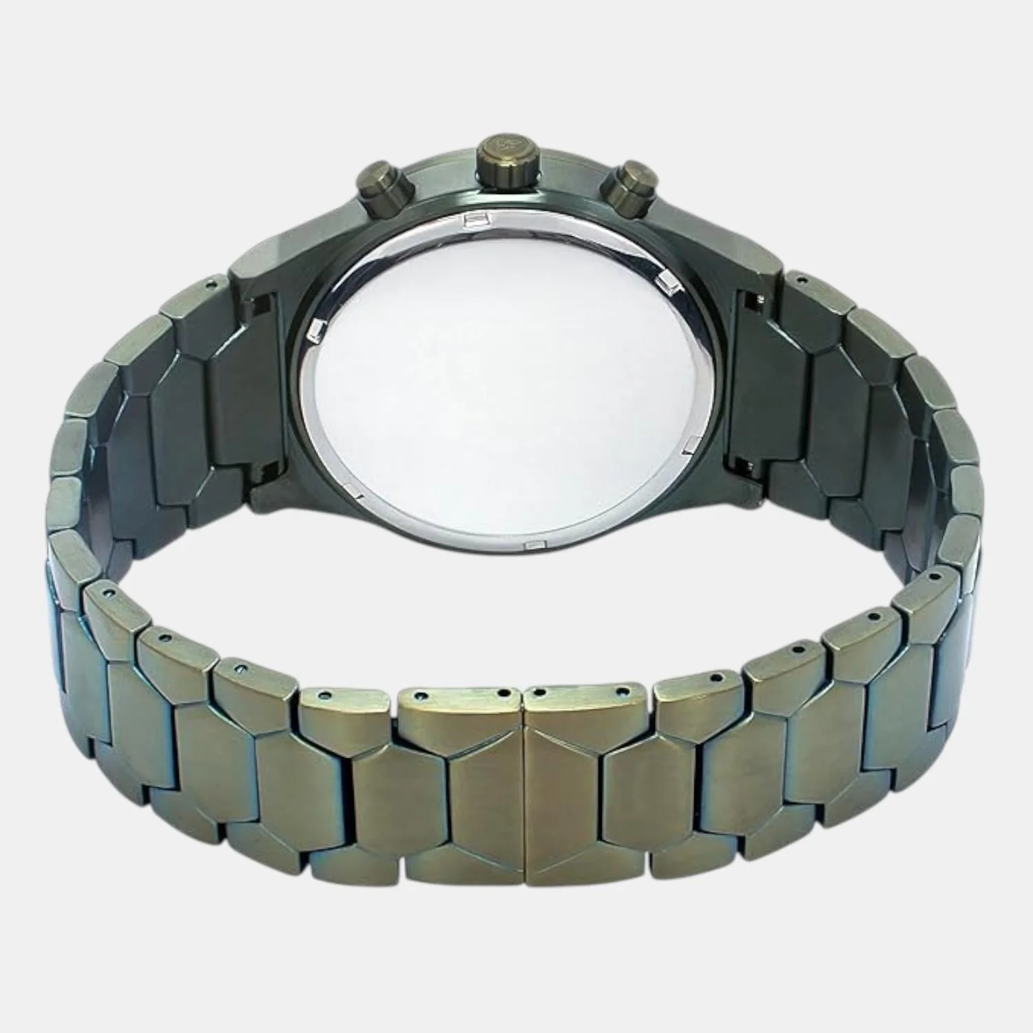 E Class Men Quartz Green Dial Chronograph Stainless Steel Watch TWEG24903 - Image 4