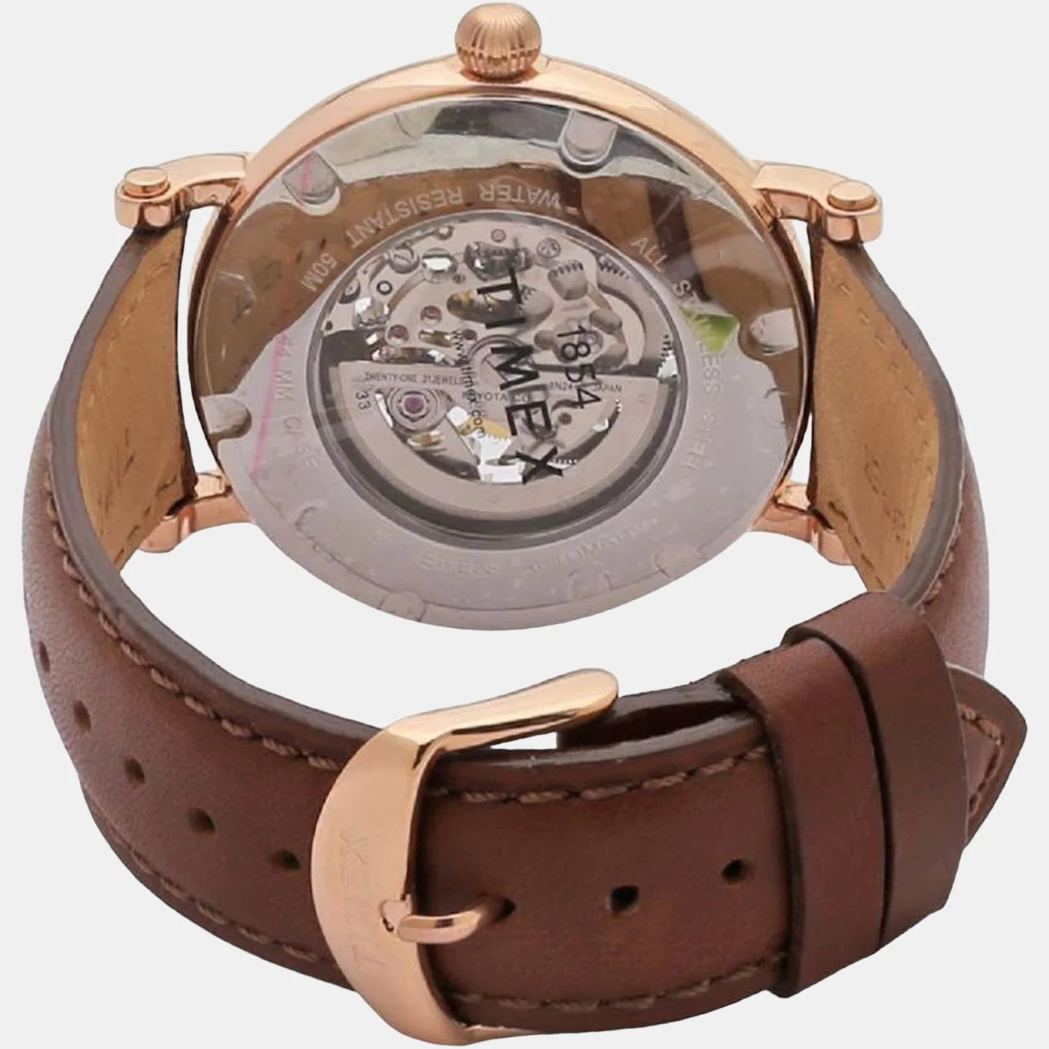 E Class Men Quartz White Dial Analog Leather Watch TWEG16703 - Image 2