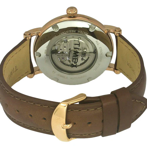 Timex E Class Men's Silver Dial Round Case Automatic Function Watch 44mm TWEG16715 - Image 3