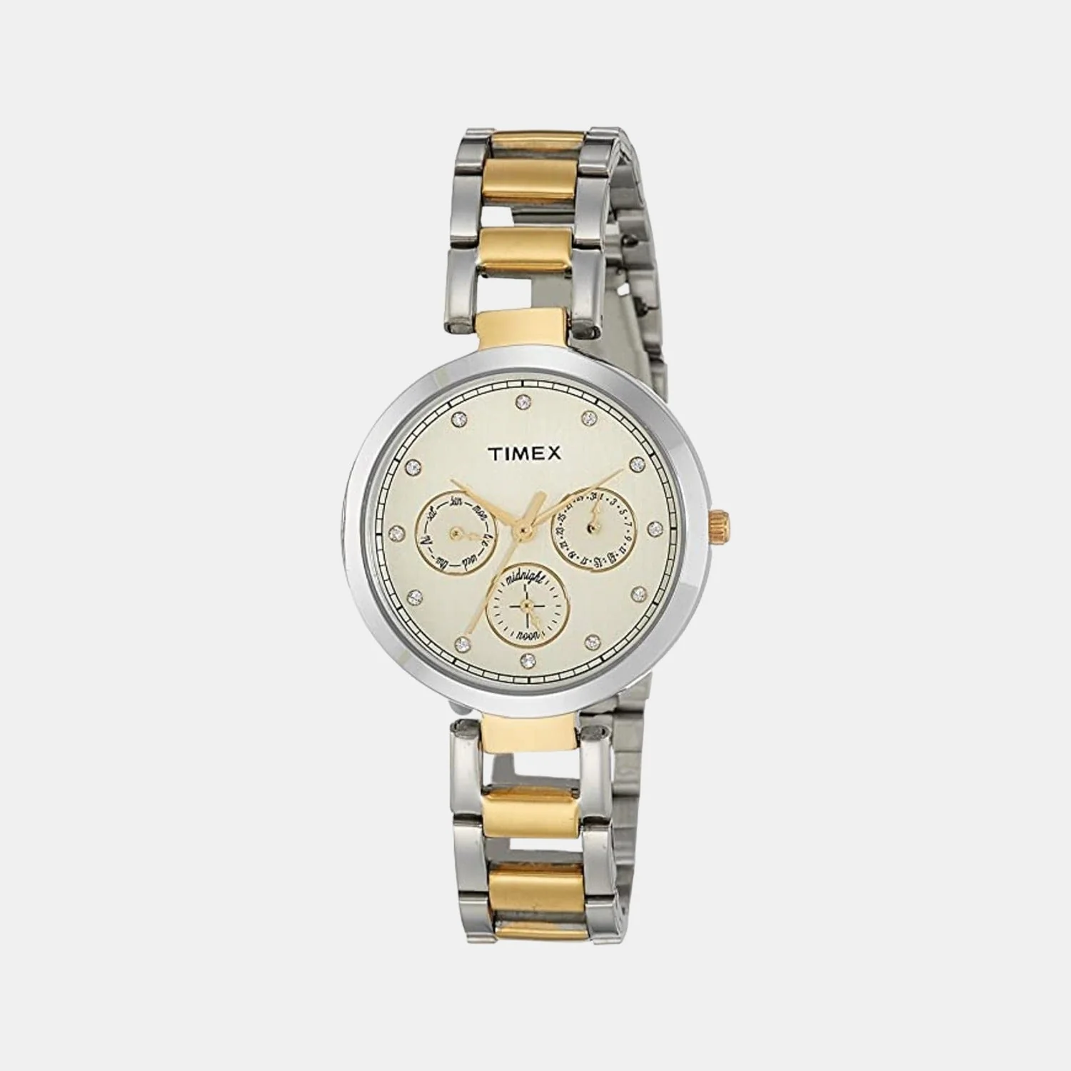 E Class Women Quartz White Dial Chronograph Stainless Steel Watch TW000X213