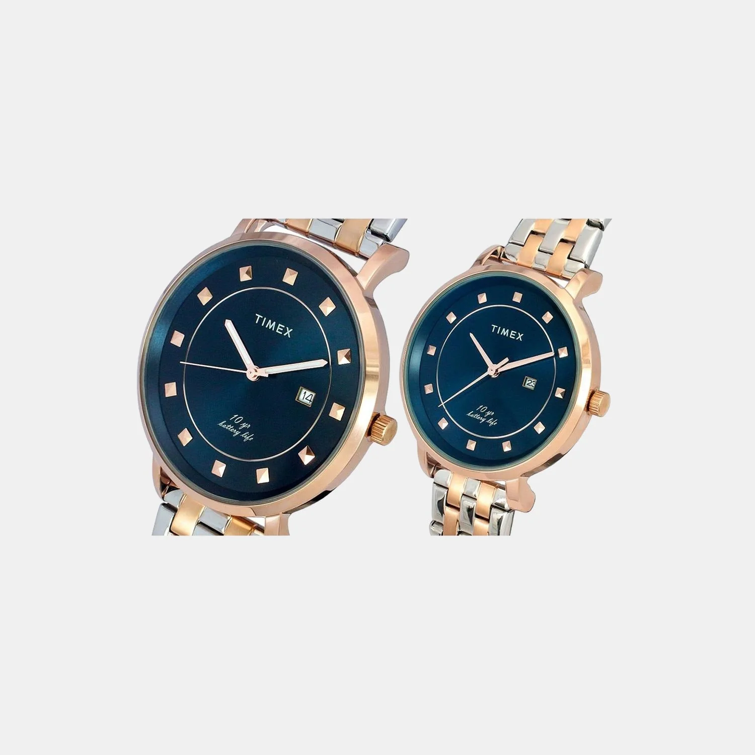 Empera Couple Quartz Blue Dial Analog Stainless Steel Watch TW00PR282 - Image 5
