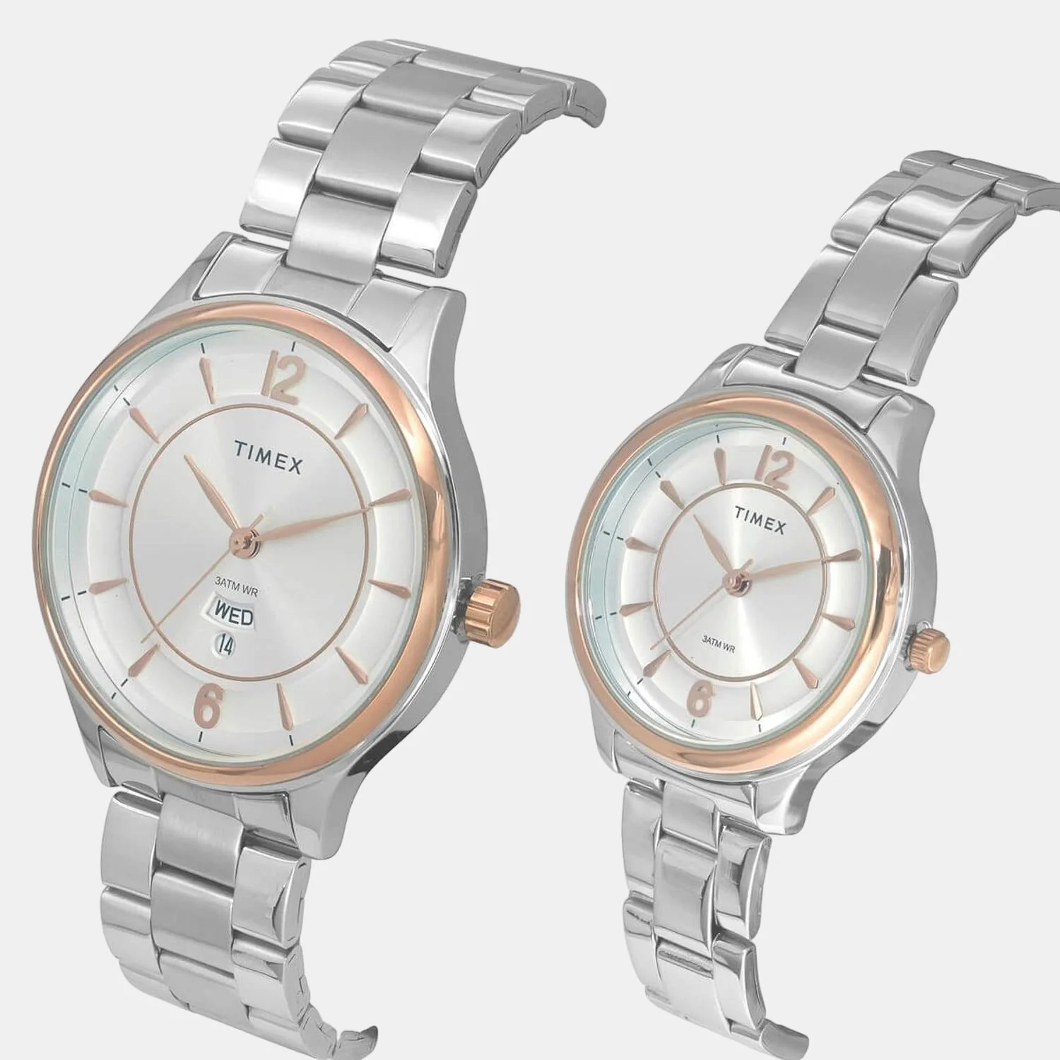Empera Couple Quartz Silver Dial Analog Stainless Steel Watch TW00PR274 - Image 2