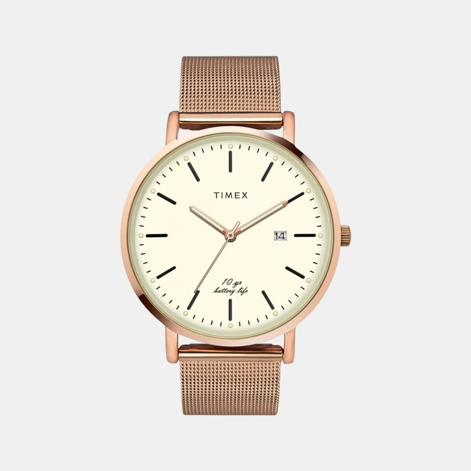 Empera Men Quartz Beige Dial Analog Stainless Steel Watch TWEG17708