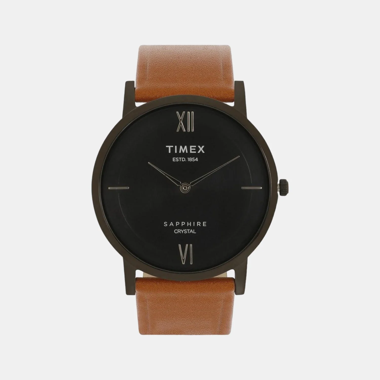 Empera Men Quartz Black Dial Analog Leather Watch TWEG17408